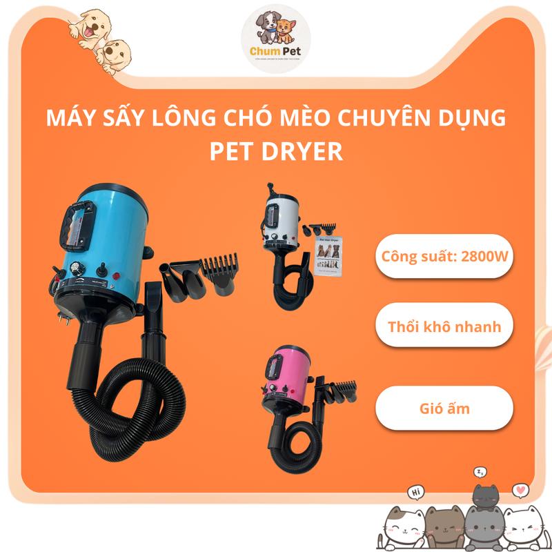 Máy sấy lông chó mèo chuyên dụng PET DRYER công suất lớn 2800W, Máy sấy lông…