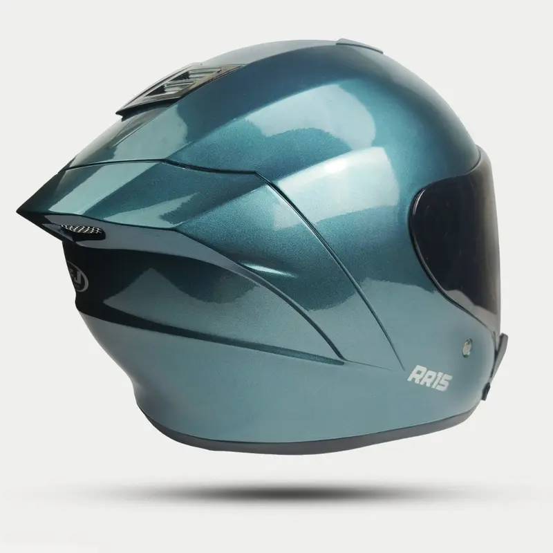 Helm Half Face Nfj RR15 Kairoz Solid Black Glosy Kaca Visor RANDOM SMOKE/BENING Helm Half Face Dewasa Pria Wanita SNI Motorcycle 4