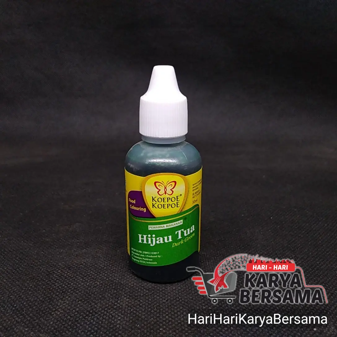 KOEPOE KOEPOE PEWARNA MAKANAN HIJAU TUA DARK GREEN 30ML