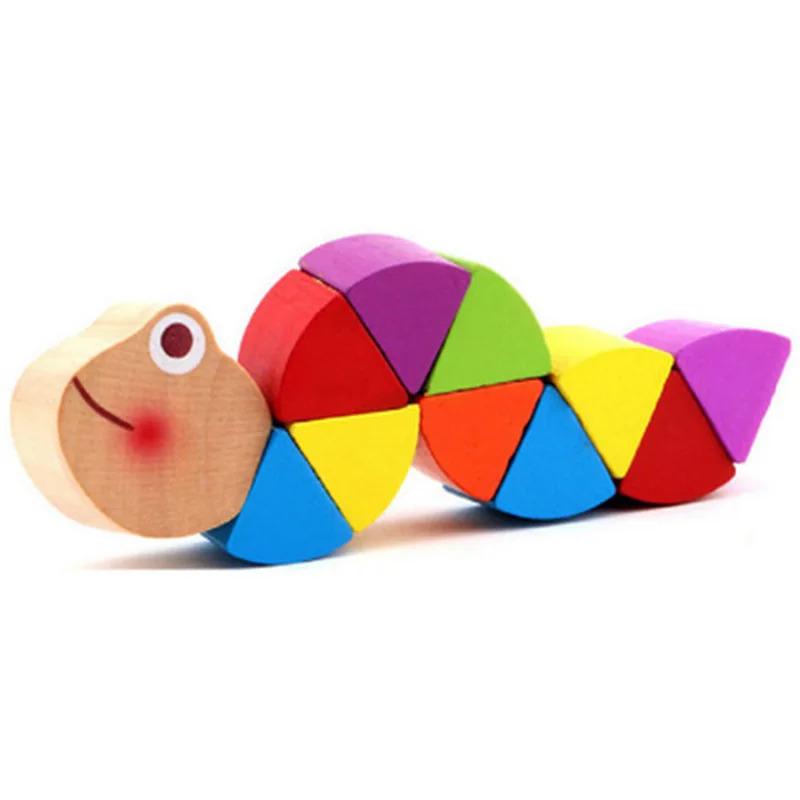 Product Introduction of Montessori Educational Toys Fun Wooden Toys Bugs Eating Fruit Apple Pear Early Education Teaching Aid Toys Gift 23