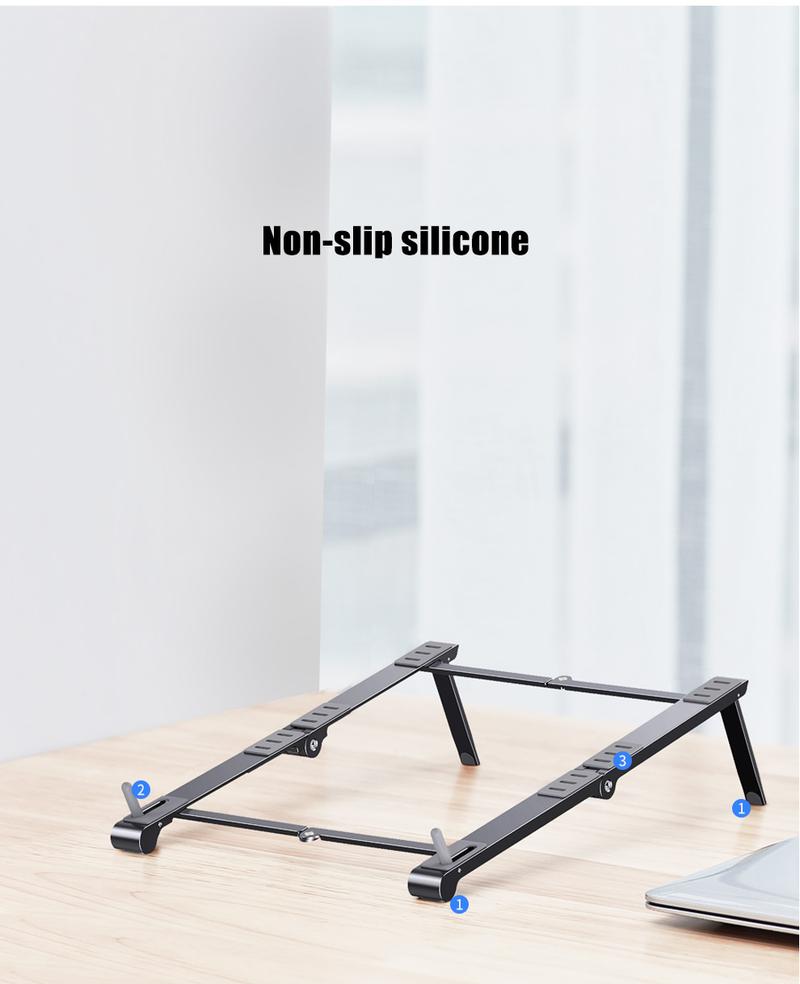 Product Introduction of Giá Chân Đế Máy Tính Xách Tay Bằng Nhôm Có Thể Gập Lại 3 Trong 1, Giá Đỡ Máy Tính Để Bàn Cầm Tay Giá Đỡ Máy Tính Xách Tay, Hỗ Trợ Máy Tính Xách Tay Để Sử Dụng Với Macbook Pro Và Air 7-15 Inch 21