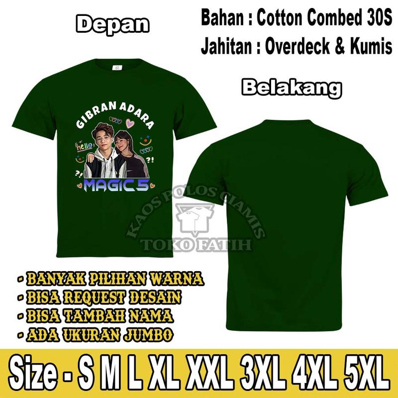 Kaos Dewasa magic 5 Gibran Adara Lengan Pendek Combed 30S 0