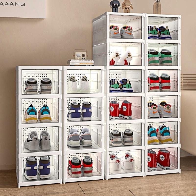 Hộp đựng giày dép nhựa cứng trong suốt cao cấp gấp gọn đa năng thông minh - Takora