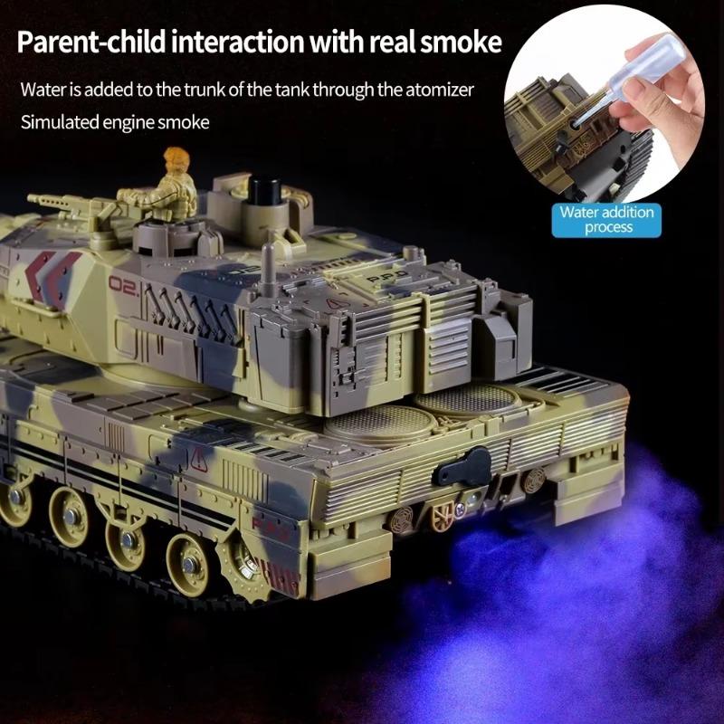 Remote Control Car Water Bomb Outdoor Indoor Boy Toy 2.4G Tank Car Tracked Charging Wireless Electric Off-road Tank Toy 1