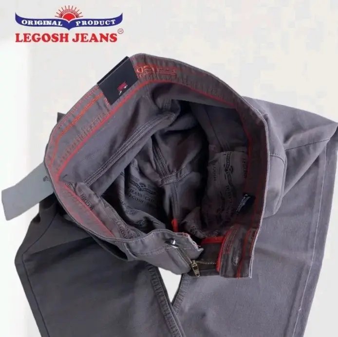 LEGOSH Celana Kanvas Panjang Pria Original standar reguler 3