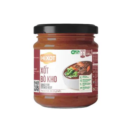 [VEGAN] XỐT BÒ KHO HiXOT hũ 220Gram, nấu bò kho, bò xốt vang, CHAY MẶN ĐỀU DÙNG ĐƯỢC Nước Sốt Gia Vị 5