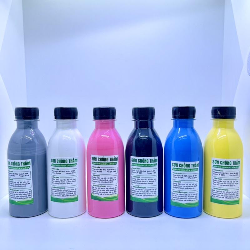 Sơn chống thấm thùng xốp hồ cá, bể nuôi cá