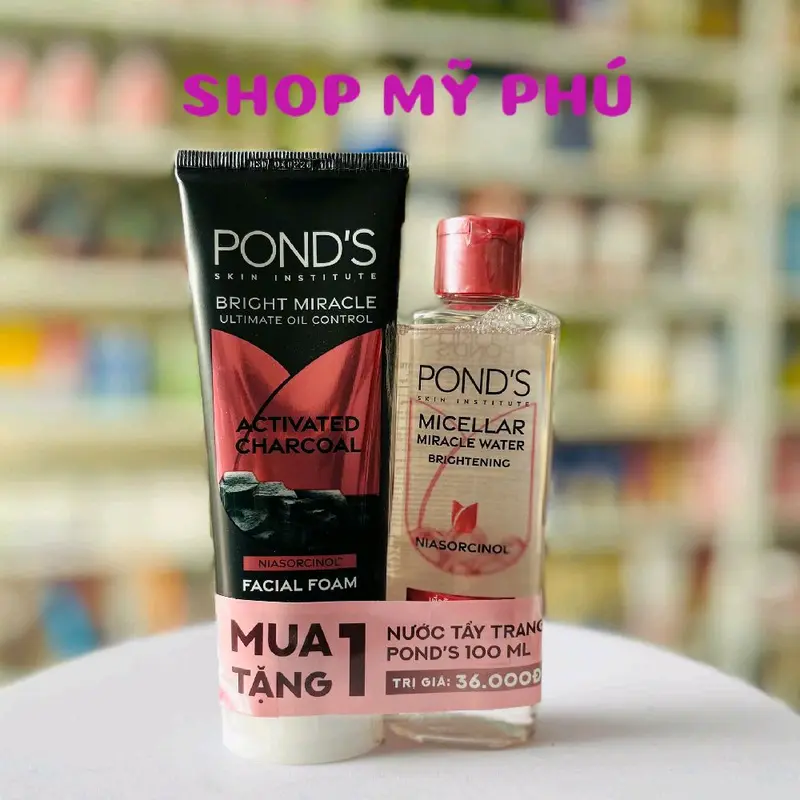 Sữa rửa mặt POND'S chai 100ml( tặng 1 nước tẩy trang 100ml hoặc 3 tuýp Pond’s 1