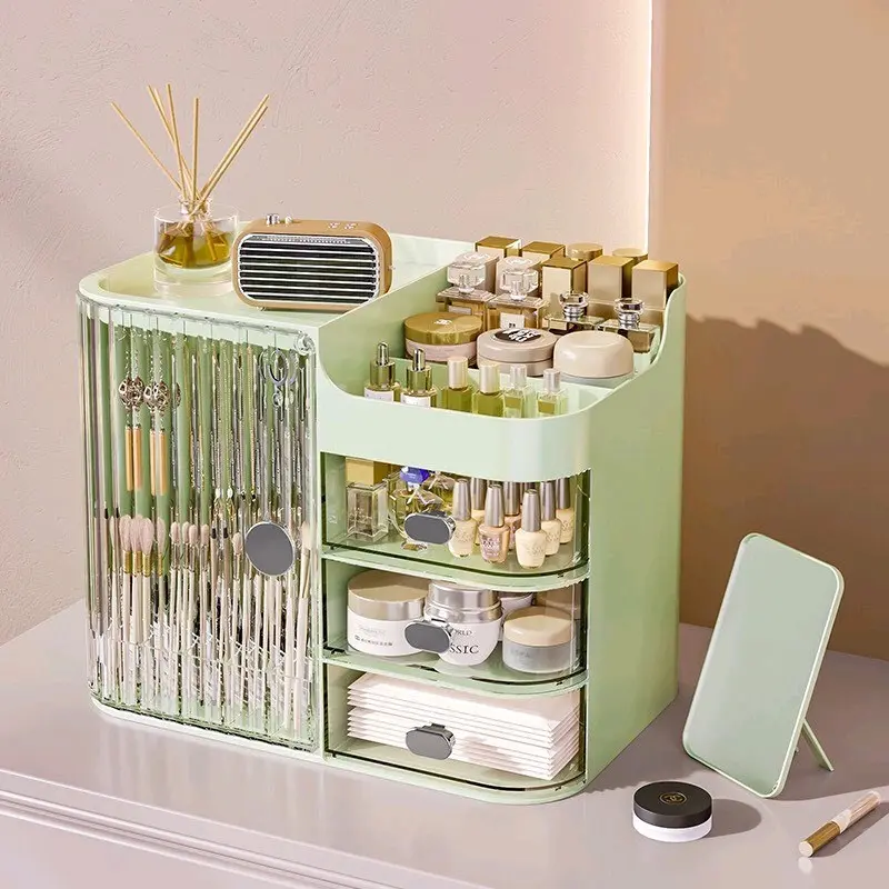 Tủ Đựng Mỹ Phẩm Để Bàn Kích Thước 26,5 cmx33,5cm x22cm 4