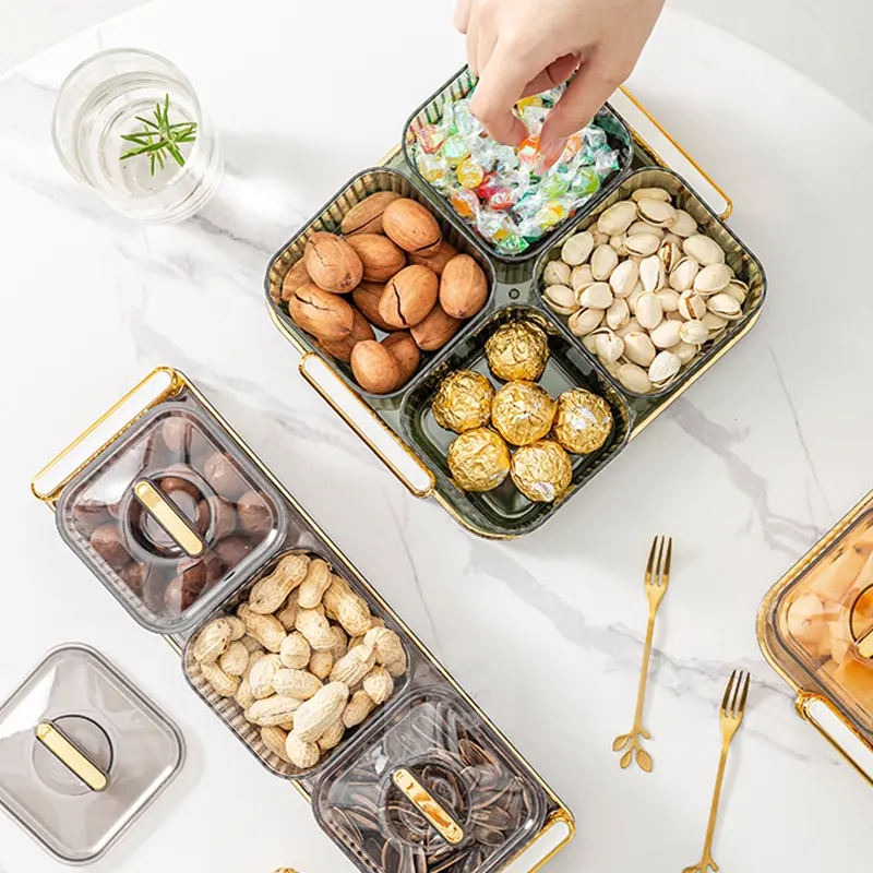 Dejavu Toples Set Penyimpanan Makanan Saji Dengan Nampan Tempat Cemilan Toples Snack Tray Kue Storage Jar With Tray HSB663 6