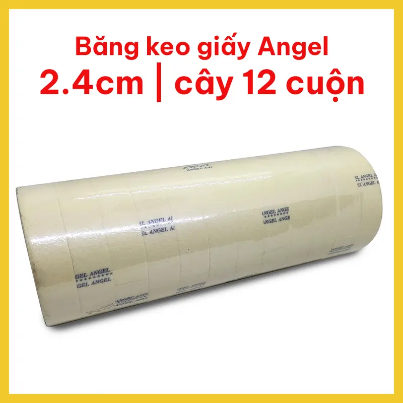 Băng keo giấy dài 30m, bề rộng 2.4cm và 4.8cm, keo dính tốt 3