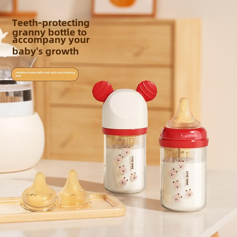  Bình Sữa Cho Con Bú Chống Búi Hơi Kính Boron Cao Dung Tích 160ml Chịu Nhiệt Độ Cao Hàng Mới Về Tại Chỗ 