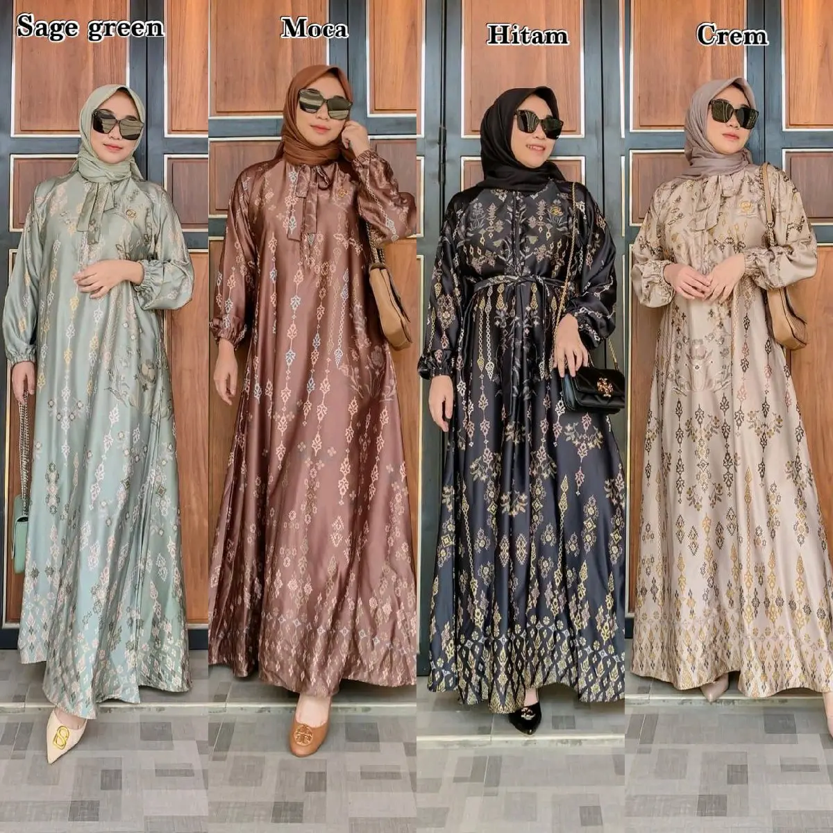 Dress DR SILK ori dress Premium gamis Terbaru 2025 New dress Viral Wanita Lebaran Muslim Panjang