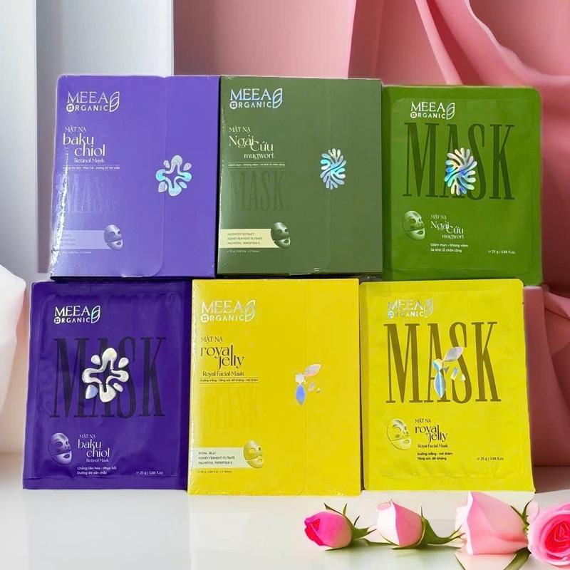 HỘP 5 MIẾNG MẶT NẠ MASK THẠCH COLLAGEN THỰC VẬT MEEA 3 MEEA Đắp Mặt Skincare Dưỡng Da Mặt
