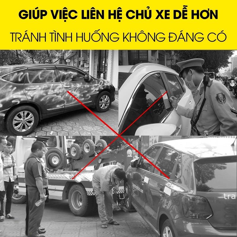Thẻ đỗ xe, bảng báo số điện thoại ô tô - YQ70 5
