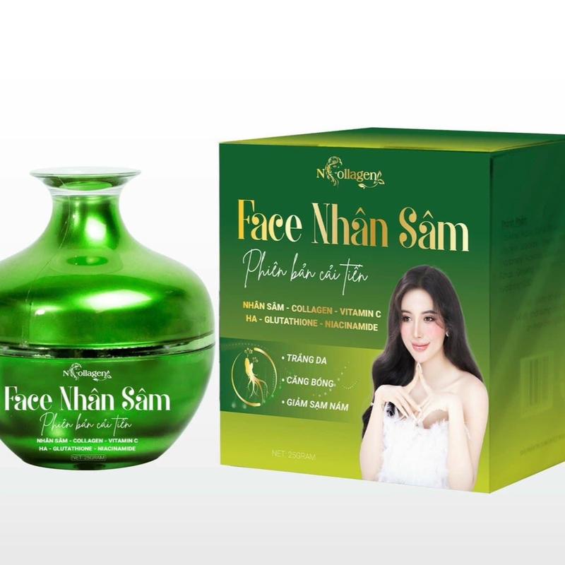 Kem face nhân sâm N Collagen 25gr Tặng kèm gói chống nắng ha Dưỡng Ẩm Da Làm Đẹp Da Chăm Sóc Da Skincare Nữ Women