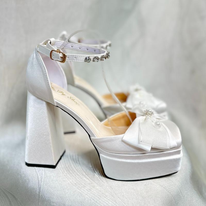 Giày Cao Gót_ Bít Mũi Vuông Đế Đúp Kép Hàng Lụa_ 12 Phân DéP Nữ Shoes Sandal Women Nhung giay  got 3