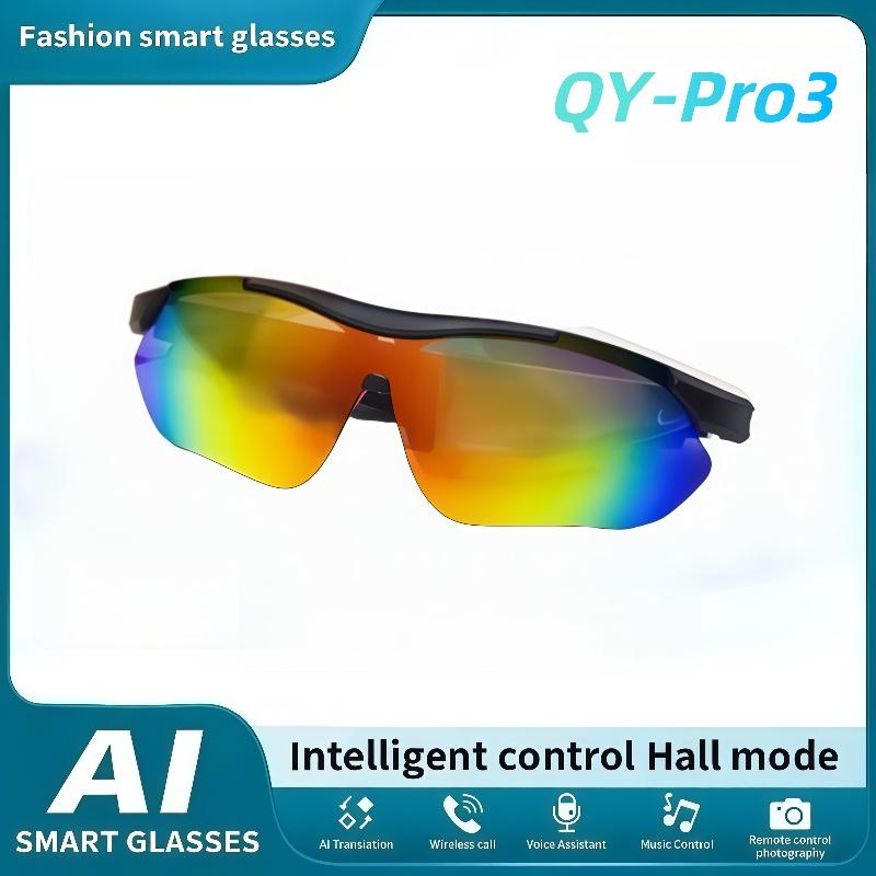 QY-Pro3 UpgradeSmart Glasses With Camera Video Recording AI Photo Recognition Bluetooth Call Translation Voice Assistant Glasses