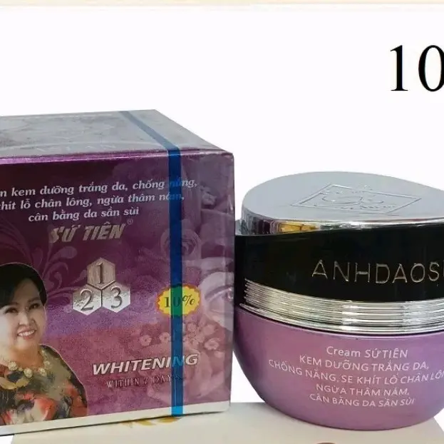 KEM SỨ TIÊN TÍM HỘ CHỢ TRẮNG DA.CHỐNG NẮNG SE KHÍCH LỖ CHÂN LÔNG.NGỪA THÂM NÁMCÂN BẰNG DA SẦN SÙI