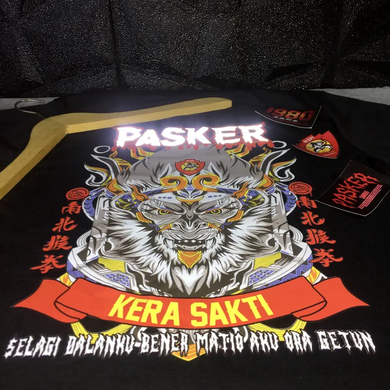 Kaos Lengan Pendek Pasker Baju Kera Sakti HANUMAN Liar Menyala Saat Terkena Cahaya 2