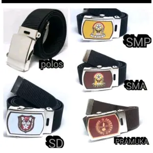 Sabuk Gesper Ikat Pinggang Anak Sekolah SD SMP SMA PRAMUKA Rajutan Fashion