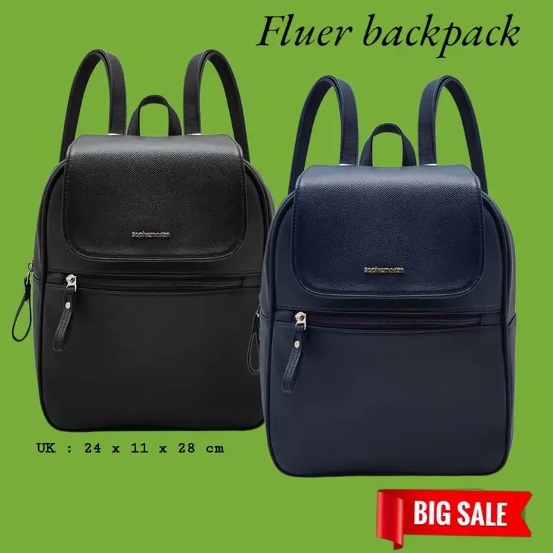 RANSEL AXELARD FLUER BLACK NAVY ELLETRA CHANZA AXELARD RED BLACK TOSCA SOPHIE MARTIN PARIS PROMO TAS RANSEL WANITA Hitam 1