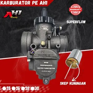 KARBURATOR KARBU PE 24 26 28 30 AH1 RACING SUPERFLOW - KARBURATOR KARBU PE24 PE26 PE28 AH1 RACING SKEP KUNINGAN