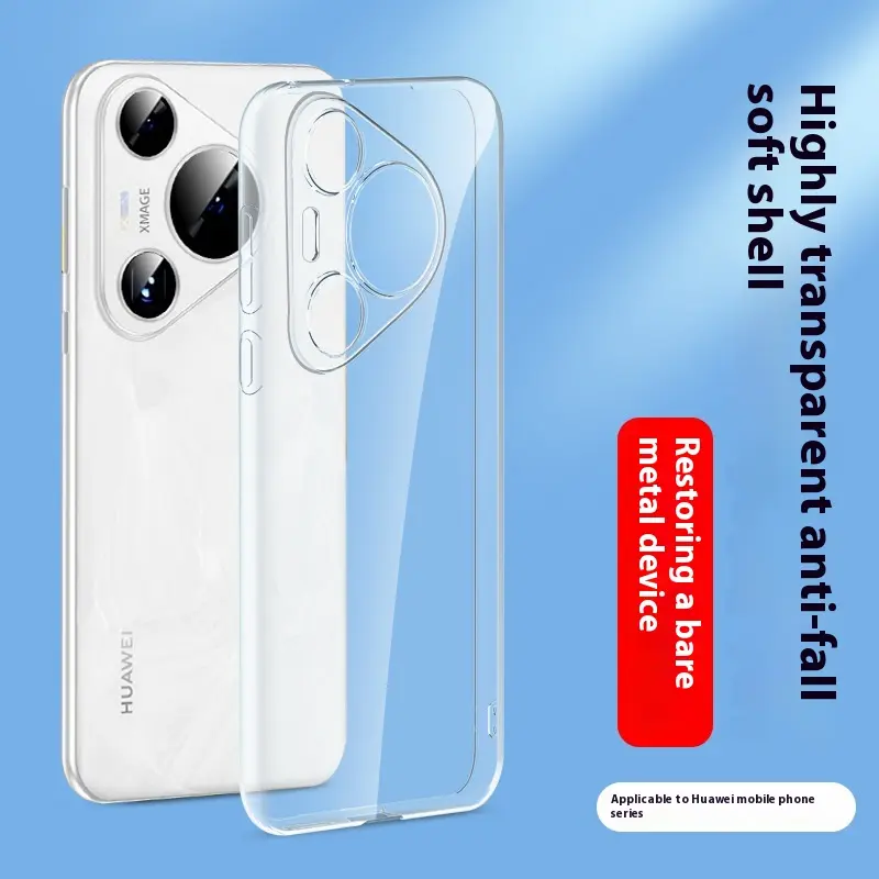 Transparent p60art pura70 Huawei p50e p40pro phone case P30 Corolla silicone p10p case cover