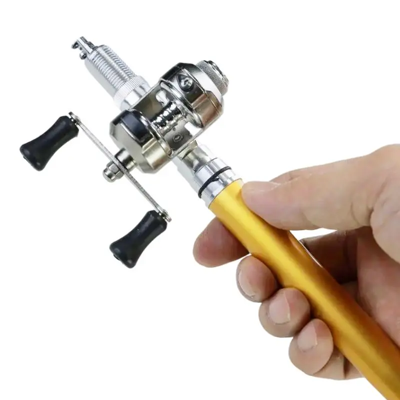 Fishing Rod & Reel Combo with Accessories, 1 Set Portable Pocket Size Fishing Rod Pen, Fishing Accessories for Outdoor 3
