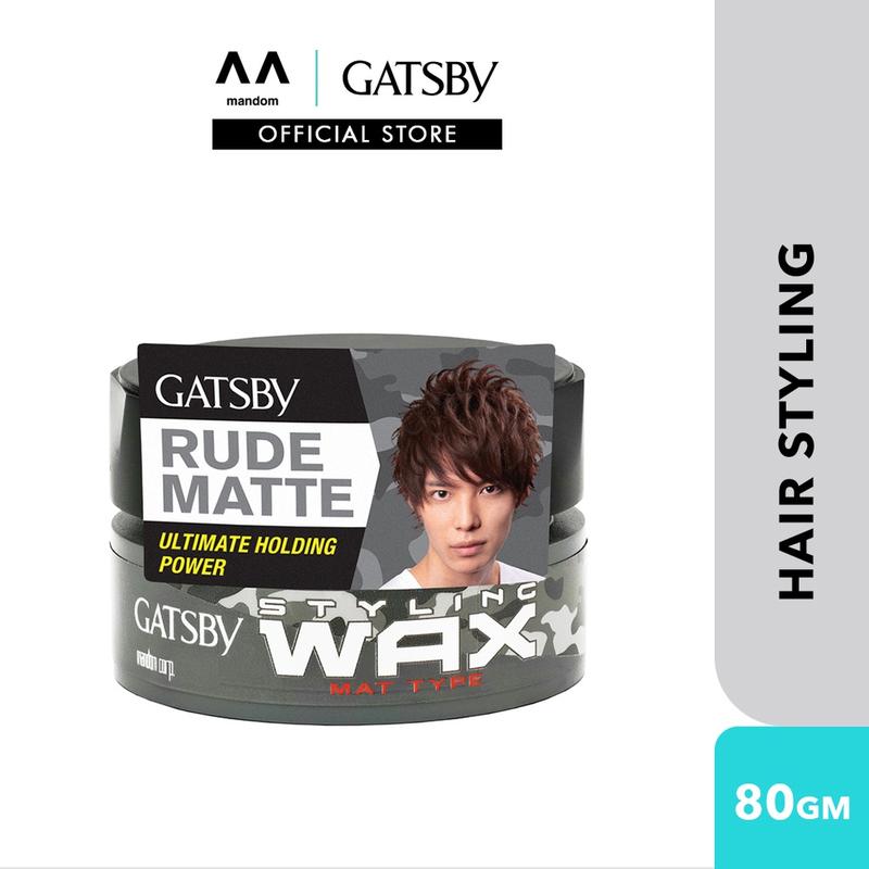 GATSBY Styling Wax Mat Type 80g (mens hair wax, Wax hair man, hairstyle)