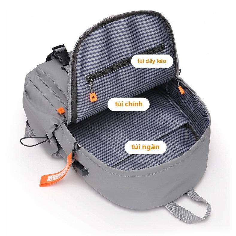 Ba Lô Laptop, Không Thấm Nước, Chống Sốc, Dành Cho Nam Giới, Được Làm Bằng Vải Oxford Chất Lượng Cao, Với Dung Lượng Lưu Trữ Lớn, Thiết Kế Nhiều Ngăn Tiện Lợi 6