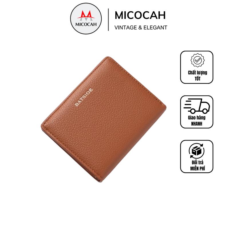 Ví Nữ Mini Gập Hai Da Mềm Đựng Tiền Đựng Thẻ Tiện Dụng BS12 Wallet Hình Chữ Nhật