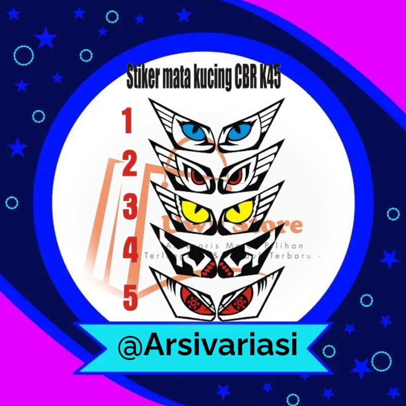Product Introduction of Stiker Variasi Lampu Depan CBR k45 Lokal Motorcycle 2