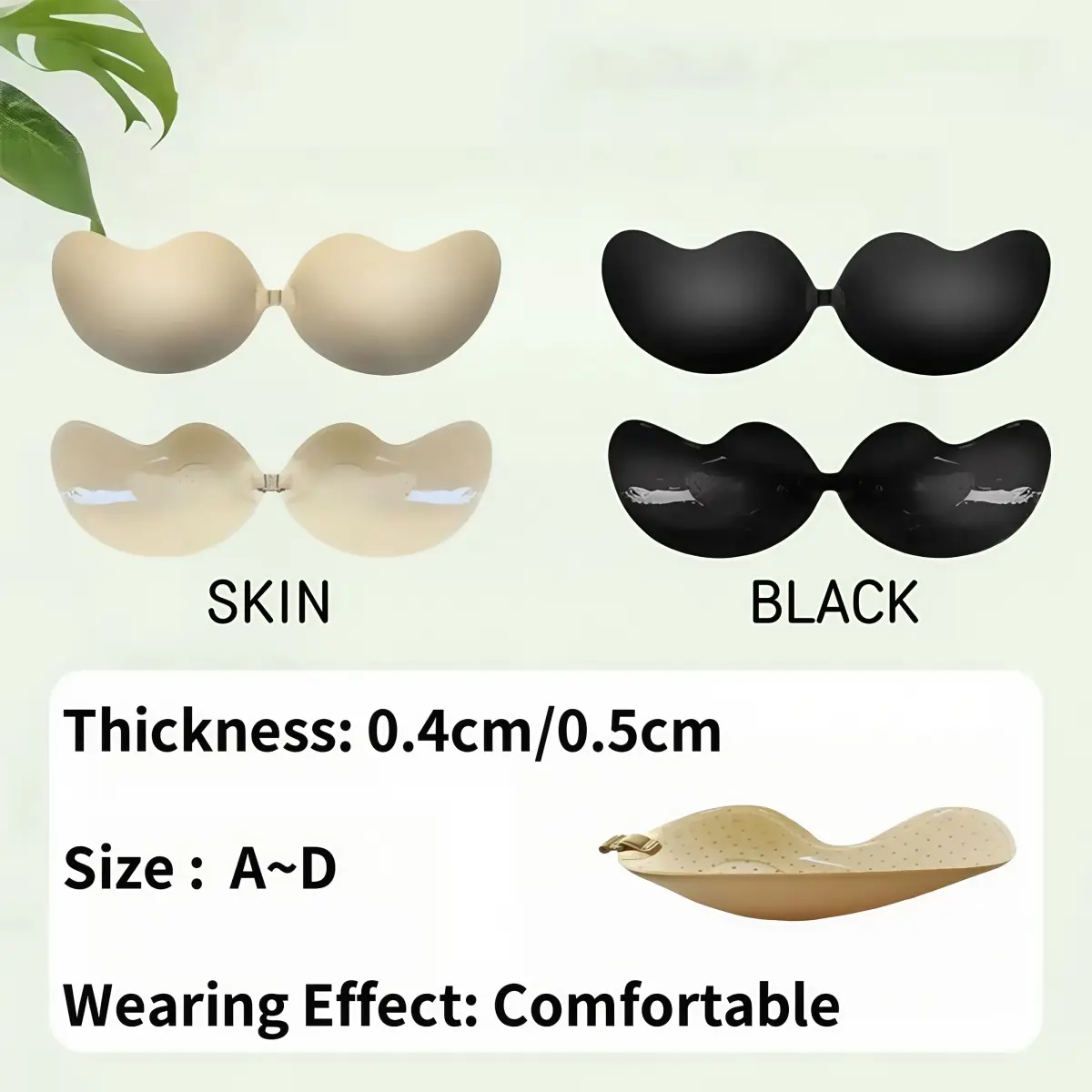 Waterproof Silicone Pad For Women One-piece Push Up Bra Pad Adhesive Silicone Soft Comfortable Nipple Pads Gifts For Women
