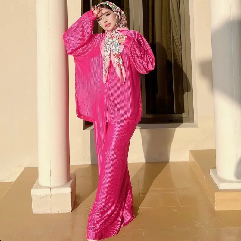 One Set Priscet Premium Muslim Panjang Celana Cutbray 5