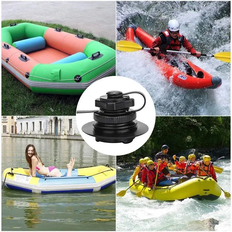 Inflatable Air Valve Replacement Screw Kayak Accessories Universal Air Plugs Boston Valve Inflation Rubber Fit Boat Kayak