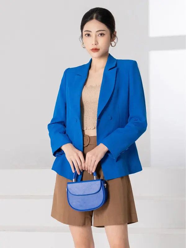 Áo vest nữ HeraDG thiết kế chiết ly, 2 hàng cúc song song, chất liệu tuytsi cao cấp WAVBB2031 1
