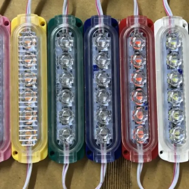 Lampu LED Ultrasonic 6 Mata (1x6) 12 Volt 24 Volt / LED Modul 1x6 Ultrasonic 12V 24V (Harga Satuan)