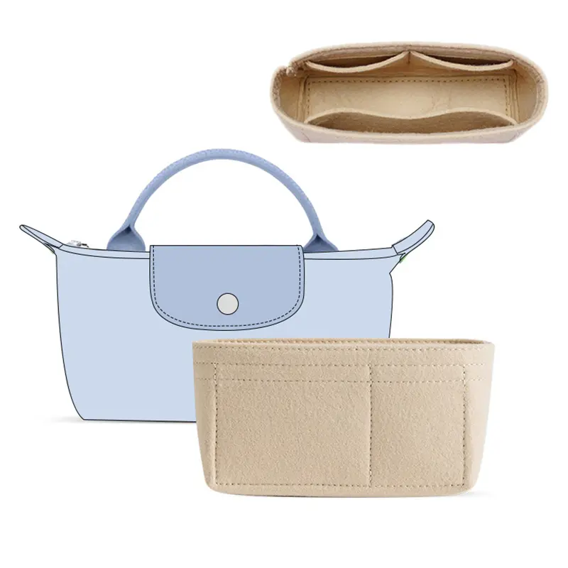 Túi Sắp Xếp, Cho Túi Mini, Túi Lưu Trữ, Túi Lót, Túi Ngăn Đựng Ví Nỉ, Túi Lót Túi Xách Bag Nhung 1