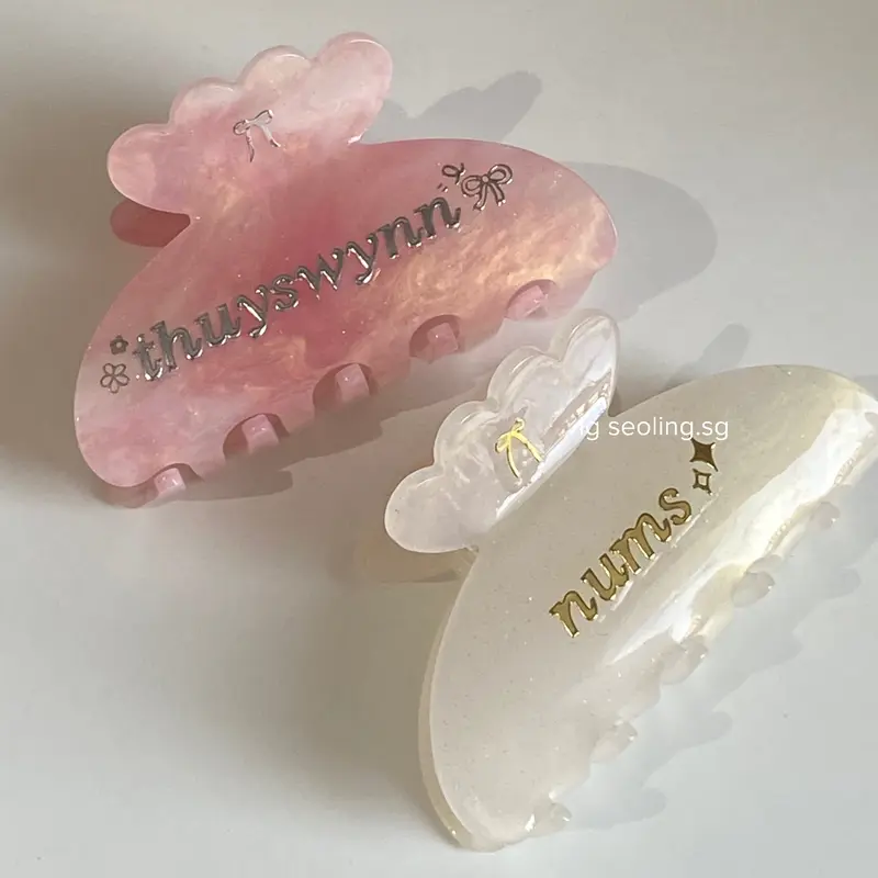[seoling babi] [CHÍNH GỐC] [CUSTOM TÊN] [FREE TRANG TRÍ] Kẹp Tulip cánh bướm custom chữ ánh bạc ánh vàng tặng em bé xinh yêu độc quyền gói quà tặng sẵn 0