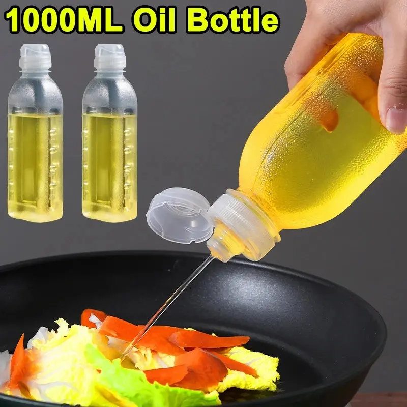 1000ml Plastic Oil Squeeze Bottle/Pot Plants Watering Sauce Against Leakage Oil Ketchup Bottle
