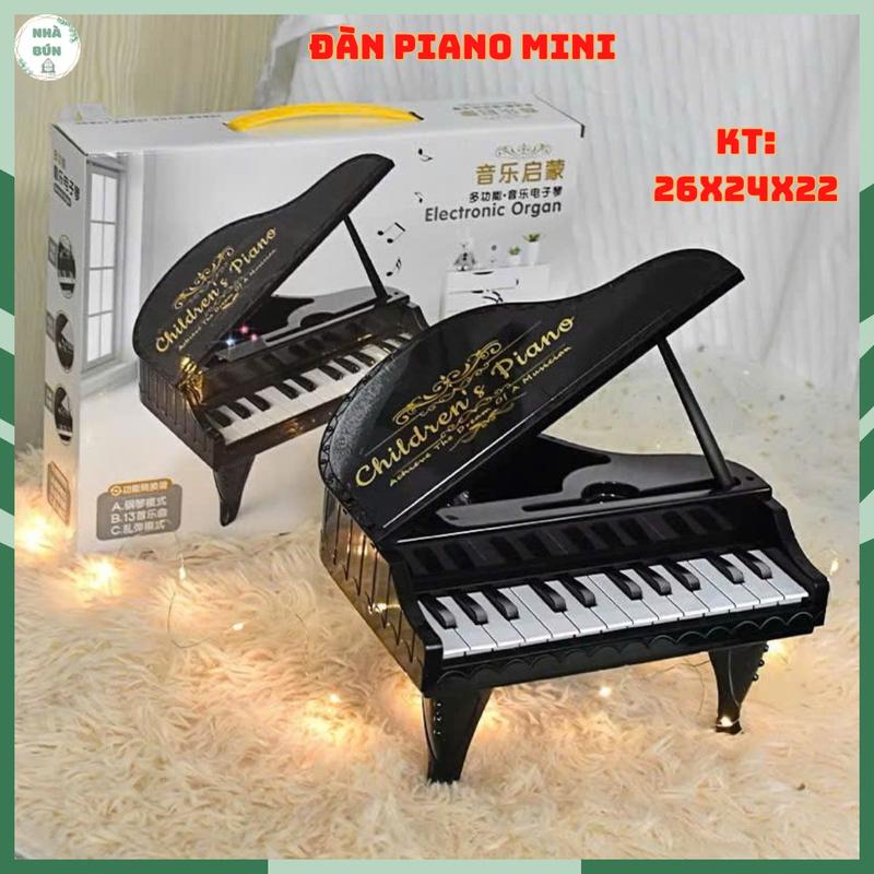  Đồ Chơi Đàn Piano Điện MINI Cho Bé Có Hiệu Ứng Đèn Đàn Organ Mini 14 Phím Quà Tặng Cho Bé C63 