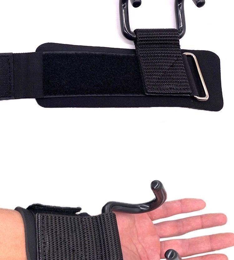 Product Introduction of Grip Hook Pull-up Grip Hook Horizontal Bar Strength Auxiliary Fitness Male Hard Pull Booster Stripe Dumbbell Horizontal Bar Weightlifting 6