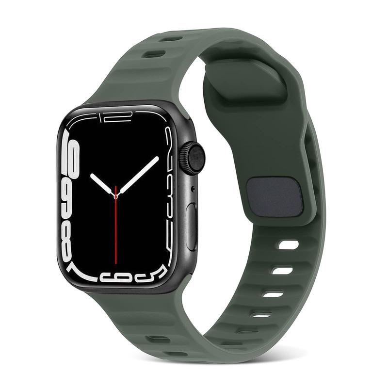 Soft Silicone Sport Strap Wristband, 1 Count Waterproof Replacement Watchband, Watch Strap for Apple Watch 8