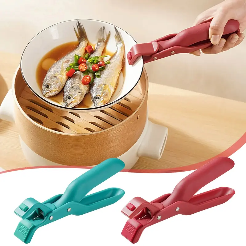 Vixplorn Penjepit Panci Mangkok Piring Anti Panas Alat Penjepit Mangkok Praktis Nyota/Capitan Mangkok Panci Alat Jepit Panci Hotplate Penjepit 0
