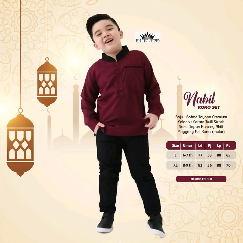 Nabil Koko Set Kids Lebaran Best Seller 0