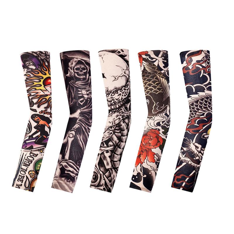 Tay áo hình xăm giả Unisex Tay áo chống nắng Tay áo đạp xe mùa hè