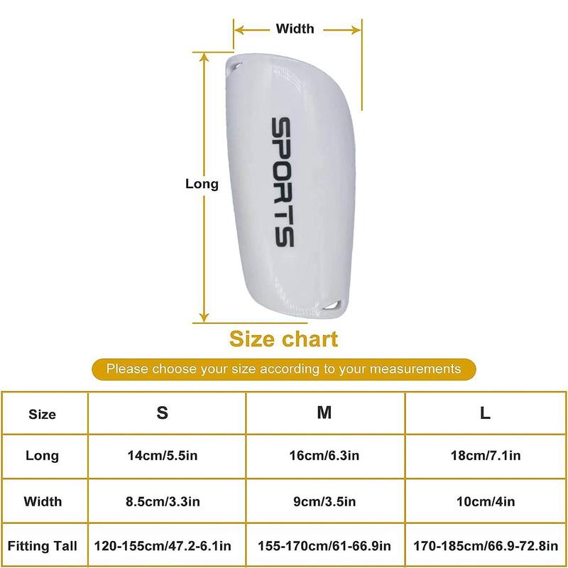 Soccer Shin Guard, 1 Pair Football Shin Pads, Football Leg Sleeve, Football Protective Gear for Youths & Adults, Sports & Outdoor Accessories 1