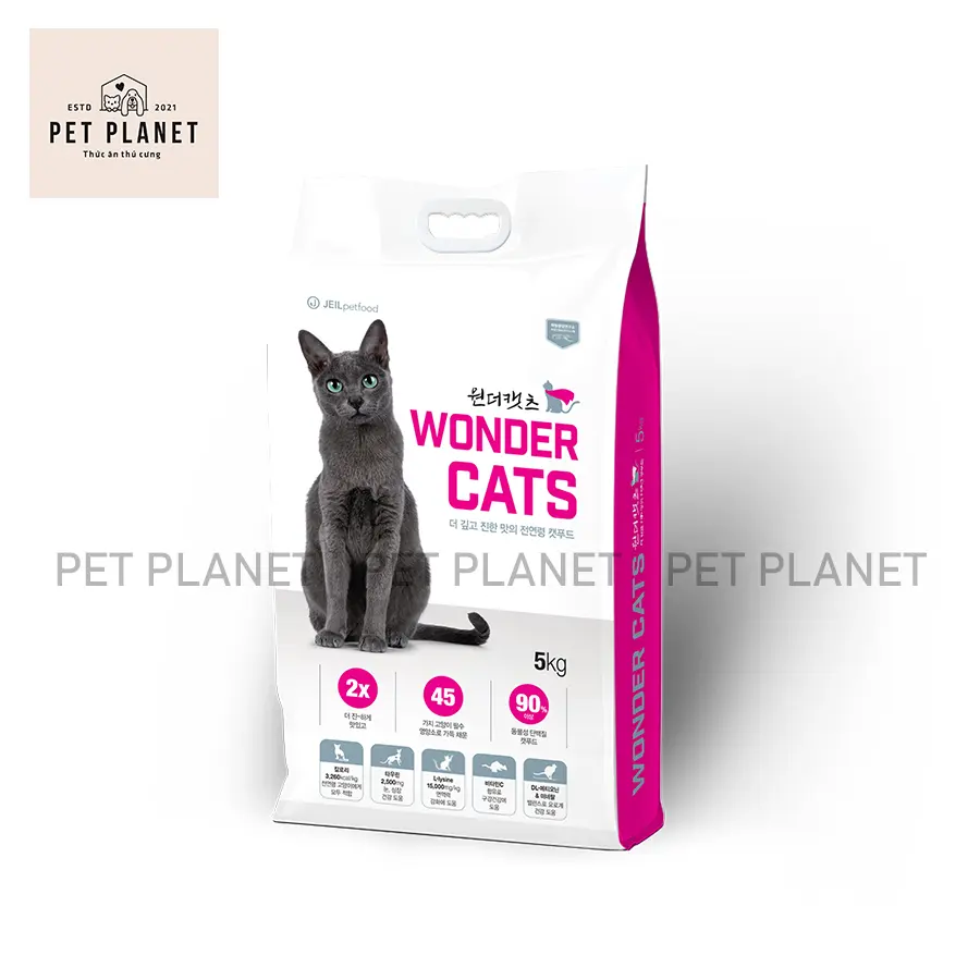 (5KG) Wonder Cats - Thức ăn hạt cho mèo mọi lứa tuổi chính hãng