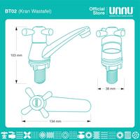 Gambar UNNU Kran Wastafel - BT02 1/2" dari UNNU.official Kab. Gresik 3 Tokopedia